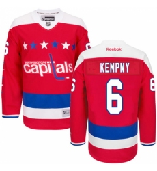 Youth Reebok Washington Capitals #6 Michal Kempny Authentic Red Third NHL Jersey Youth Reebok Washington Capitals #6 Michal Kempny Authentic Red Third NHL Jersey
