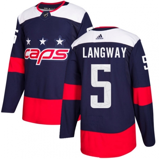 Youth Adidas Washington Capitals #5 Rod Langway Authentic Navy Blue 2018 Stadium Series NHL Jersey Youth Adidas Washington Capitals #5 Rod Langway Authentic Navy Blue 2018 Stadium Series NHL Jersey
