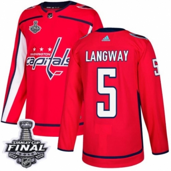 Youth Adidas Washington Capitals #5 Rod Langway Authentic Red Home 2018 Stanley Cup Final NHL Jersey Youth Adidas Washington Capitals #5 Rod Langway Authentic Red Home 2018 Stanley Cup Final NHL Jersey
