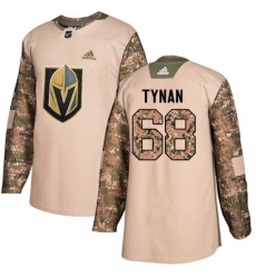 Men's Adidas Vegas Golden Knights #68 T.J. Tynan Authentic Camo Veterans Day Practice NHL Jersey