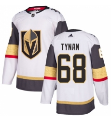 Men's Adidas Vegas Golden Knights #68 T.J. Tynan Authentic White Away NHL Jersey