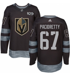 Men's Adidas Vegas Golden Knights #67 Max Pacioretty Authentic Black 1917-2017 100th Anniversary NHL Jersey Men's Adidas Vegas Golden Knights #67 Max Pacioretty Authentic Black 1917-2017 100th Anniversary NHL Jersey