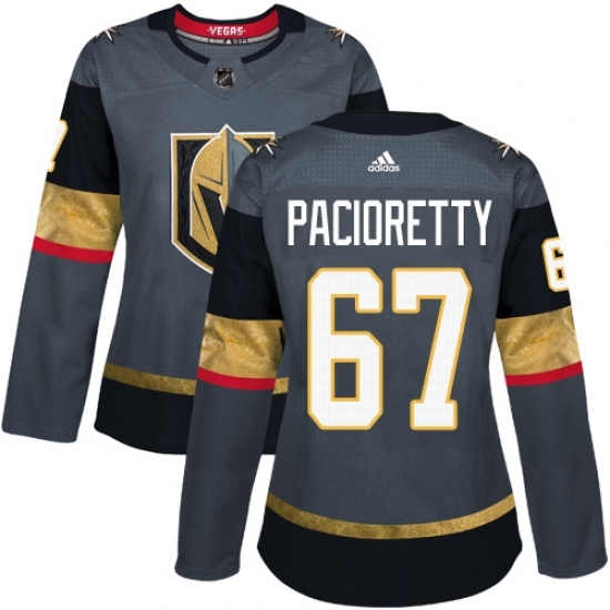 Women's Adidas Vegas Golden Knights #67 Max Pacioretty Authentic Gray Home NHL Jersey Women's Adidas Vegas Golden Knights #67 Max Pacioretty Authentic Gray Home NHL Jersey
