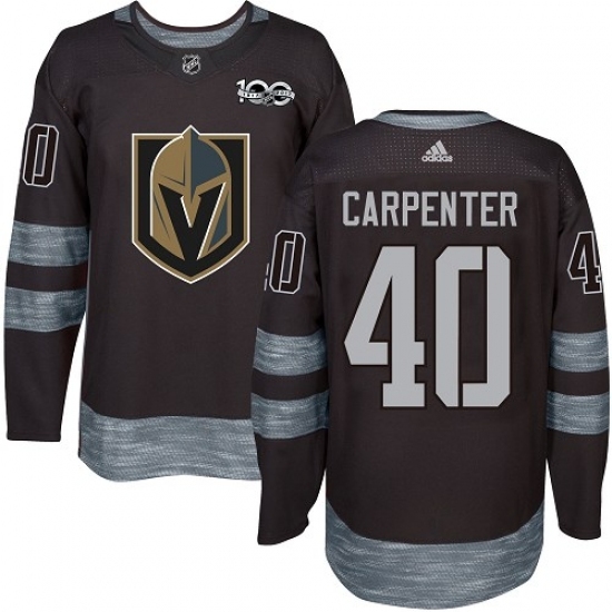 Men's Adidas Vegas Golden Knights #40 Ryan Carpenter Authentic Black 1917-2017 100th Anniversary NHL Jersey Men's Adidas Vegas Golden Knights #40 Ryan Carpenter Authentic Black 1917-2017 100th Anniversary NHL Jersey