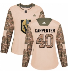 Women's Adidas Vegas Golden Knights #40 Ryan Carpenter Authentic Camo Veterans Day Practice NHL Jersey Women's Adidas Vegas Golden Knights #40 Ryan Carpenter Authentic Camo Veterans Day Practice NHL Jersey