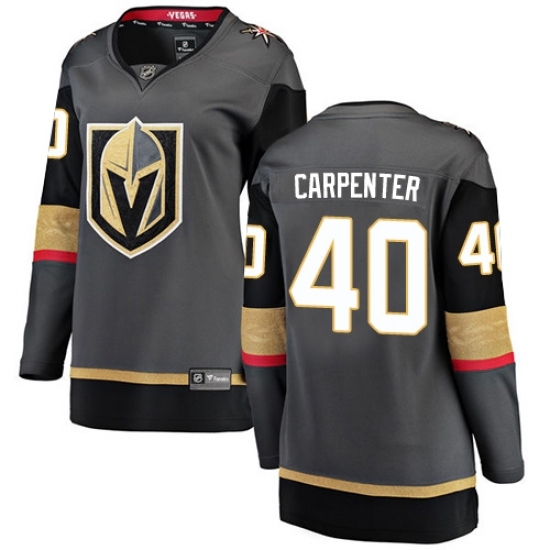 Women's Vegas Golden Knights #40 Ryan Carpenter Authentic Black Home Fanatics Branded Breakaway NHL Jersey Women's Vegas Golden Knights #40 Ryan Carpenter Authentic Black Home Fanatics Branded Breakaway NHL Jersey