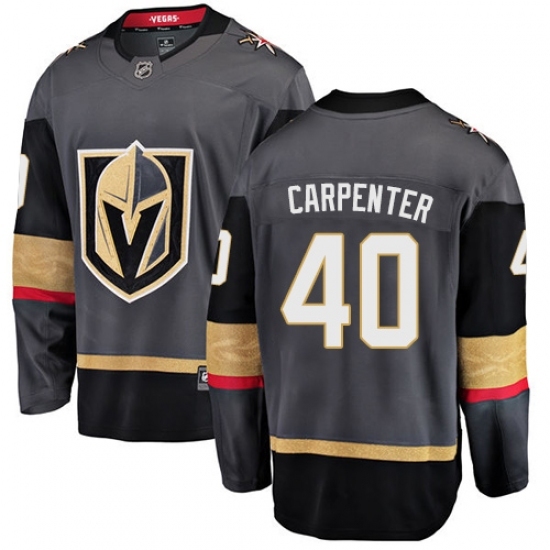 Youth Vegas Golden Knights #40 Ryan Carpenter Authentic Black Home Fanatics Branded Breakaway NHL Jersey Youth Vegas Golden Knights #40 Ryan Carpenter Authentic Black Home Fanatics Branded Breakaway NHL Jersey
