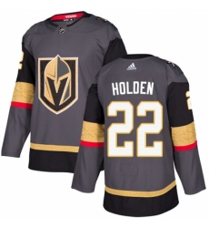 Youth Adidas Vegas Golden Knights #22 Nick Holden Authentic Gray Home NHL Jersey Youth Adidas Vegas Golden Knights #22 Nick Holden Authentic Gray Home NHL Jersey