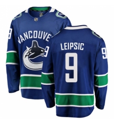Men's Vancouver Canucks #9 Brendan Leipsic Fanatics Branded Blue Home Breakaway NHL Jersey Men's Vancouver Canucks #9 Brendan Leipsic Fanatics Branded Blue Home Breakaway NHL Jersey