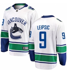 Men's Vancouver Canucks #9 Brendan Leipsic Fanatics Branded White Away Breakaway NHL Jersey Men's Vancouver Canucks #9 Brendan Leipsic Fanatics Branded White Away Breakaway NHL Jersey