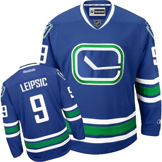 Women's Reebok Vancouver Canucks #9 Brendan Leipsic Authentic Royal Blue Third NHL Jersey Women's Reebok Vancouver Canucks #9 Brendan Leipsic Authentic Royal Blue Third NHL Jersey
