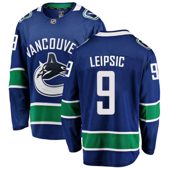 Youth Vancouver Canucks #9 Brendan Leipsic Fanatics Branded Blue Home Breakaway NHL Jersey Youth Vancouver Canucks #9 Brendan Leipsic Fanatics Branded Blue Home Breakaway NHL Jersey