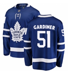 Men's Toronto Maple Leafs #51 Jake Gardiner Fanatics Branded Royal Blue Home Breakaway NHL Jersey
