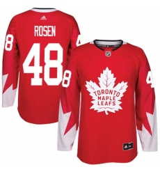Men's Adidas Toronto Maple Leafs #48 Calle Rosen Authentic Red Alternate NHL Jersey