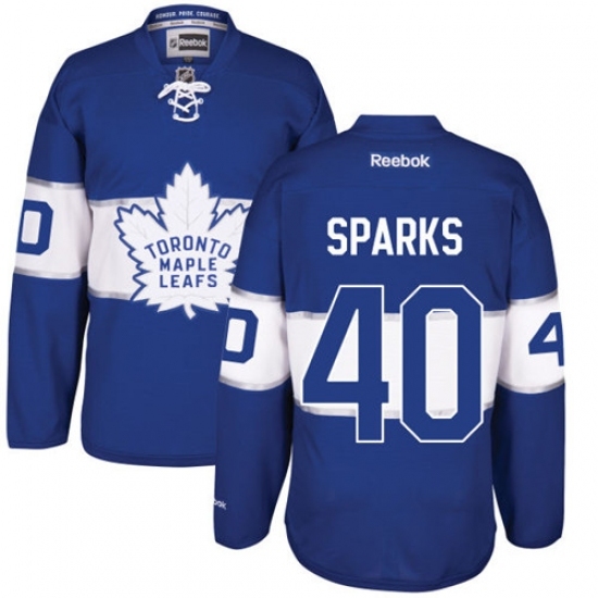 Men's Reebok Toronto Maple Leafs #40 Garret Sparks Authentic Royal Blue 2017 Centennial Classic NHL Jersey Men's Reebok Toronto Maple Leafs #40 Garret Sparks Authentic Royal Blue 2017 Centennial Classic NHL Jersey