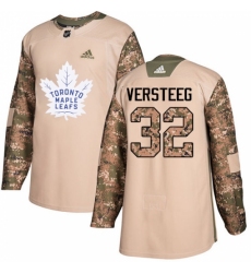 Men's Adidas Toronto Maple Leafs #32 Kris Versteeg Authentic Camo Veterans Day Practice NHL Jersey