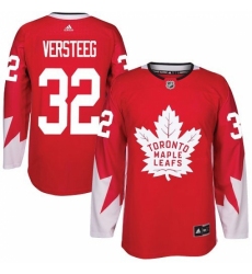 Men's Adidas Toronto Maple Leafs #32 Kris Versteeg Authentic Red Alternate NHL Jersey