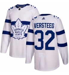 Men's Adidas Toronto Maple Leafs #32 Kris Versteeg Authentic White 2018 Stadium Series NHL Jersey