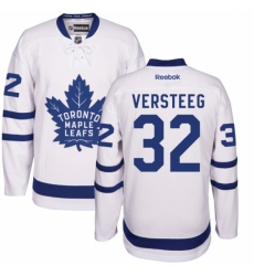 Men's Reebok Toronto Maple Leafs #32 Kris Versteeg Authentic White Away NHL Jersey