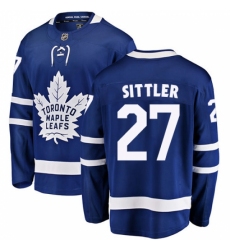 Men's Toronto Maple Leafs #27 Darryl Sittler Fanatics Branded Royal Blue Home Breakaway NHL Jersey