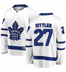 Youth Toronto Maple Leafs #27 Darryl Sittler Fanatics Branded White Away Breakaway NHL Jersey
