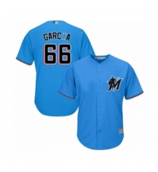 Youth Miami Marlins #66 Jarlin Garcia Authentic Blue Alternate 1 Cool Base Baseball Player Jersey