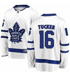 Men's Toronto Maple Leafs #16 Darcy Tucker Fanatics Branded White Away Breakaway NHL Jersey