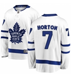 Men's Toronto Maple Leafs #7 Tim Horton Fanatics Branded White Away Breakaway NHL Jersey