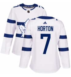 Women's Adidas Toronto Maple Leafs #7 Tim Horton Authentic White 2018 Stadium Series NHL Jersey