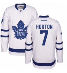 Women's Reebok Toronto Maple Leafs #7 Tim Horton Authentic White Away NHL Jersey