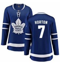 Women's Toronto Maple Leafs #7 Tim Horton Fanatics Branded Royal Blue Home Breakaway NHL Jersey