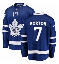 Youth Toronto Maple Leafs #7 Tim Horton Fanatics Branded Royal Blue Home Breakaway NHL Jersey