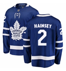 Men's Toronto Maple Leafs #2 Ron Hainsey Fanatics Branded Royal Blue Home Breakaway NHL Jersey