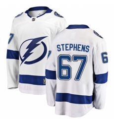 Men's Tampa Bay Lightning #67 Mitchell Stephens Fanatics Branded White Away Breakaway NHL Jersey