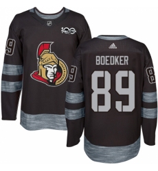 Men's Adidas Ottawa Senators #89 Mikkel Boedker Authentic Black 1917-2017 100th Anniversary NHL Jersey Men's Adidas Ottawa Senators #89 Mikkel Boedker Authentic Black 1917-2017 100th Anniversary NHL Jersey