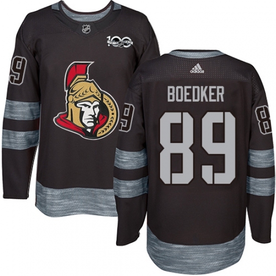 Men's Adidas Ottawa Senators #89 Mikkel Boedker Authentic Black 1917-2017 100th Anniversary NHL Jersey Men's Adidas Ottawa Senators #89 Mikkel Boedker Authentic Black 1917-2017 100th Anniversary NHL Jersey