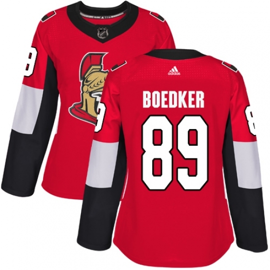 Women's Adidas Ottawa Senators #89 Mikkel Boedker Premier Red Home NHL Jersey Women's Adidas Ottawa Senators #89 Mikkel Boedker Premier Red Home NHL Jersey
