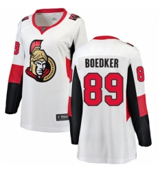 Women's Ottawa Senators #89 Mikkel Boedker Fanatics Branded White Away Breakaway NHL Jersey Women's Ottawa Senators #89 Mikkel Boedker Fanatics Branded White Away Breakaway NHL Jersey