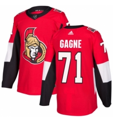 Men's Adidas Ottawa Senators #71 Gabriel Gagne Authentic Red Home NHL Jersey Men's Adidas Ottawa Senators #71 Gabriel Gagne Authentic Red Home NHL Jersey