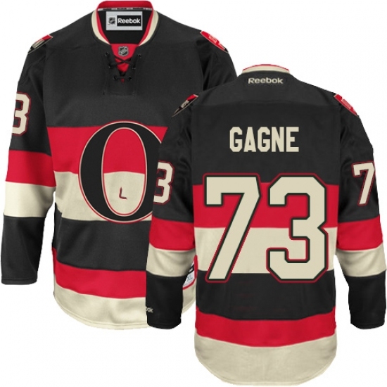 Men's Reebok Ottawa Senators #73 Gabriel Gagne Authentic Black Third NHL Jersey Men's Reebok Ottawa Senators #73 Gabriel Gagne Authentic Black Third NHL Jersey