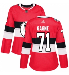 Women's Adidas Ottawa Senators #71 Gabriel Gagne Authentic Red 2017 100 Classic NHL Jersey Women's Adidas Ottawa Senators #71 Gabriel Gagne Authentic Red 2017 100 Classic NHL Jersey