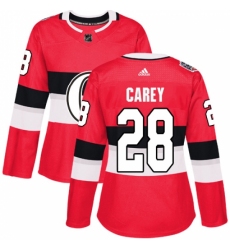Women's Adidas Ottawa Senators #28 Paul Carey Authentic Red 2017 100 Classic NHL Jersey Women's Adidas Ottawa Senators #28 Paul Carey Authentic Red 2017 100 Classic NHL Jersey
