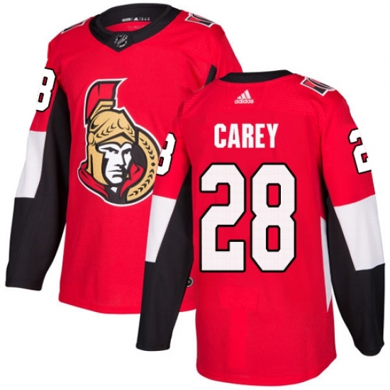 Youth Adidas Ottawa Senators #28 Paul Carey Premier Red Home NHL Jersey Youth Adidas Ottawa Senators #28 Paul Carey Premier Red Home NHL Jersey