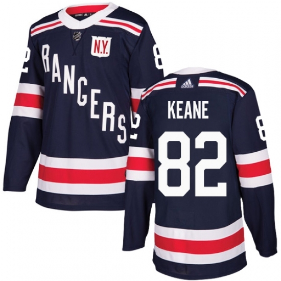 Men's Adidas New York Rangers #82 Joey Keane Authentic Navy Blue 2018 Winter Classic NHL Jersey Men's Adidas New York Rangers #82 Joey Keane Authentic Navy Blue 2018 Winter Classic NHL Jersey