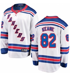 Men's New York Rangers #82 Joey Keane Fanatics Branded White Away Breakaway NHL Jersey Men's New York Rangers #82 Joey Keane Fanatics Branded White Away Breakaway NHL Jersey