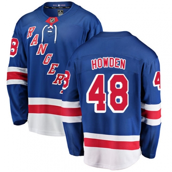 Men's New York Rangers #48 Brett Howden Fanatics Branded Royal Blue Home Breakaway NHL Jersey Men's New York Rangers #48 Brett Howden Fanatics Branded Royal Blue Home Breakaway NHL Jersey
