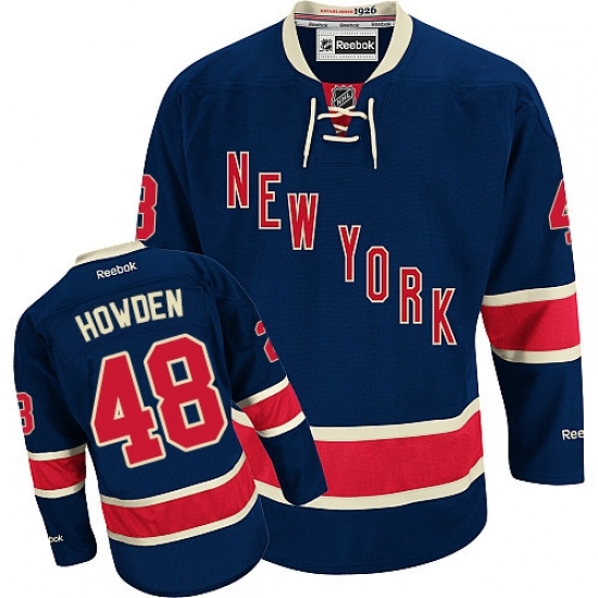 Men's Reebok New York Rangers #48 Brett Howden Authentic Navy Blue Third NHL Jersey Men's Reebok New York Rangers #48 Brett Howden Authentic Navy Blue Third NHL Jersey