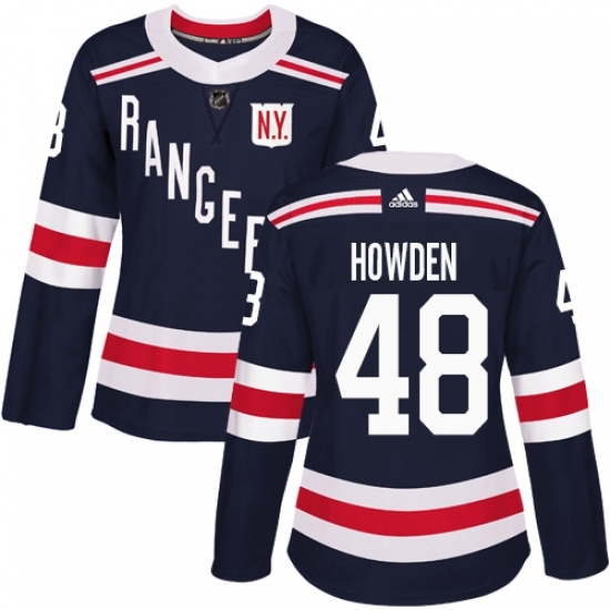 Women's Adidas New York Rangers #48 Brett Howden Authentic Navy Blue 2018 Winter Classic NHL Jersey Women's Adidas New York Rangers #48 Brett Howden Authentic Navy Blue 2018 Winter Classic NHL Jersey