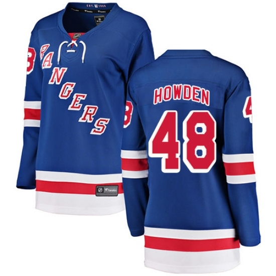 Women's New York Rangers #48 Brett Howden Fanatics Branded Royal Blue Home Breakaway NHL Jersey Women's New York Rangers #48 Brett Howden Fanatics Branded Royal Blue Home Breakaway NHL Jersey