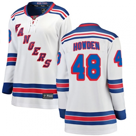 Women's New York Rangers #48 Brett Howden Fanatics Branded White Away Breakaway NHL Jersey Women's New York Rangers #48 Brett Howden Fanatics Branded White Away Breakaway NHL Jersey